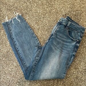 Pistola Distressed Blue Ankle Jeans